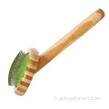 Brosse de toilettage en fil de compagnie avec des perles collantes